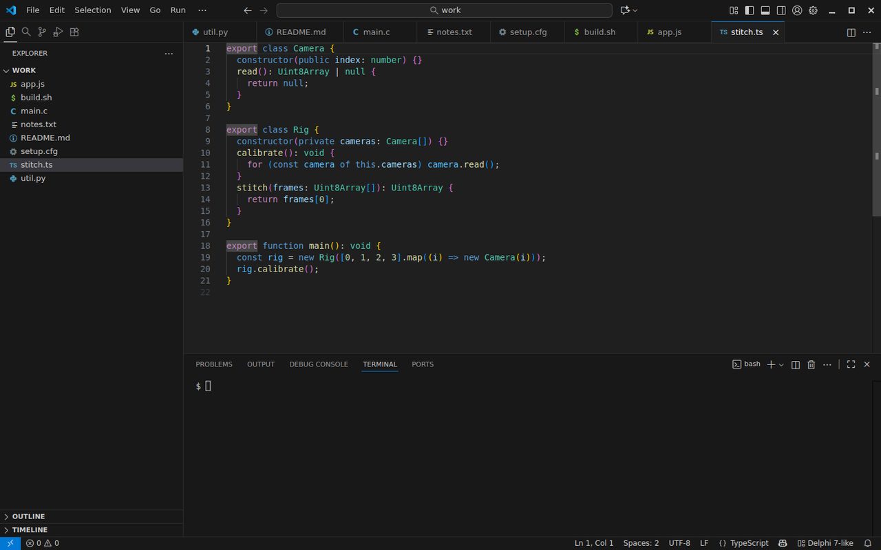 NetBeans-like layout in VS Code