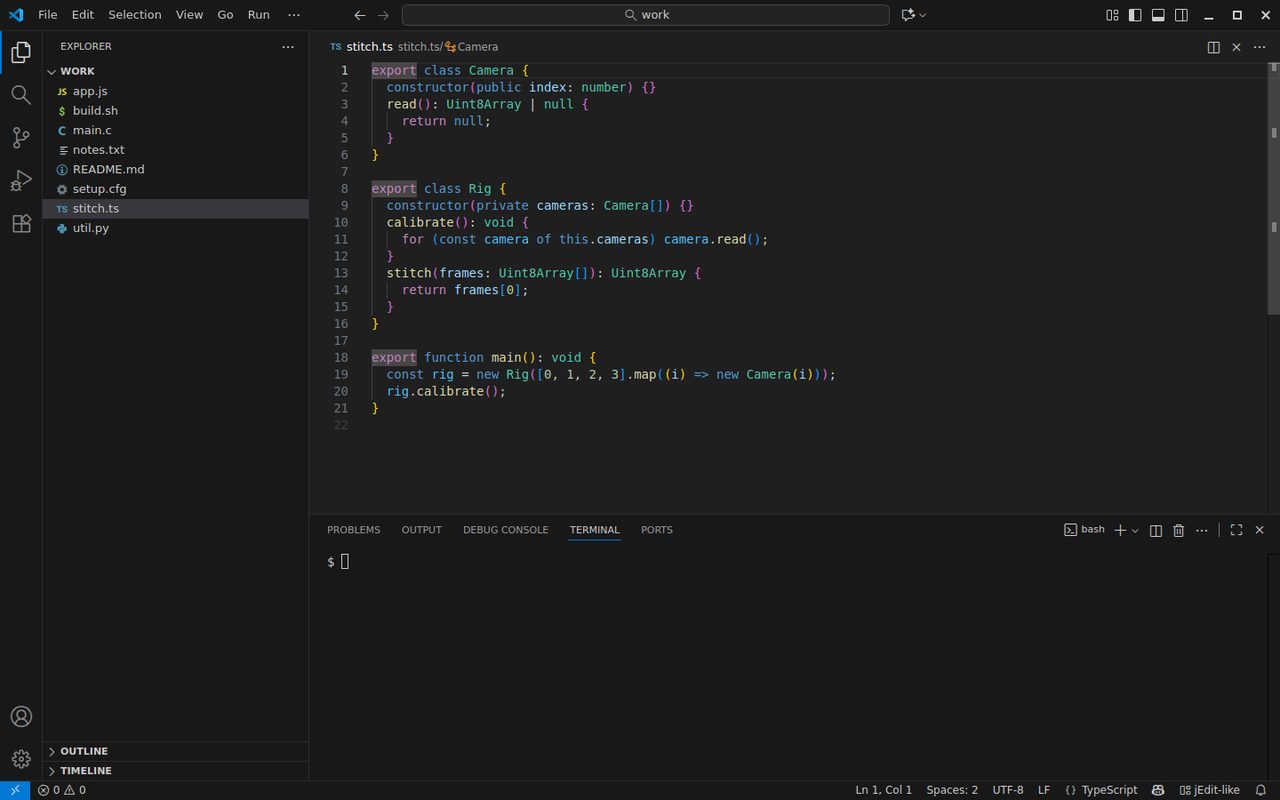 Qt Creator-like layout in VS Code